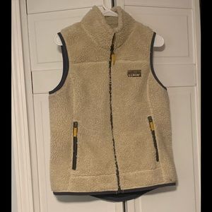LL Bean Mountain Pile Fleece Vest, Medium